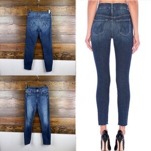 Mother The Looker Crop in Here Kitty Kitty Jeans Size 24